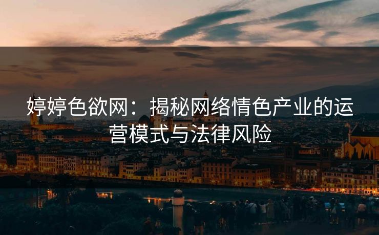 婷婷色欲网:揭秘网络情色产业的运营模式与法律风险